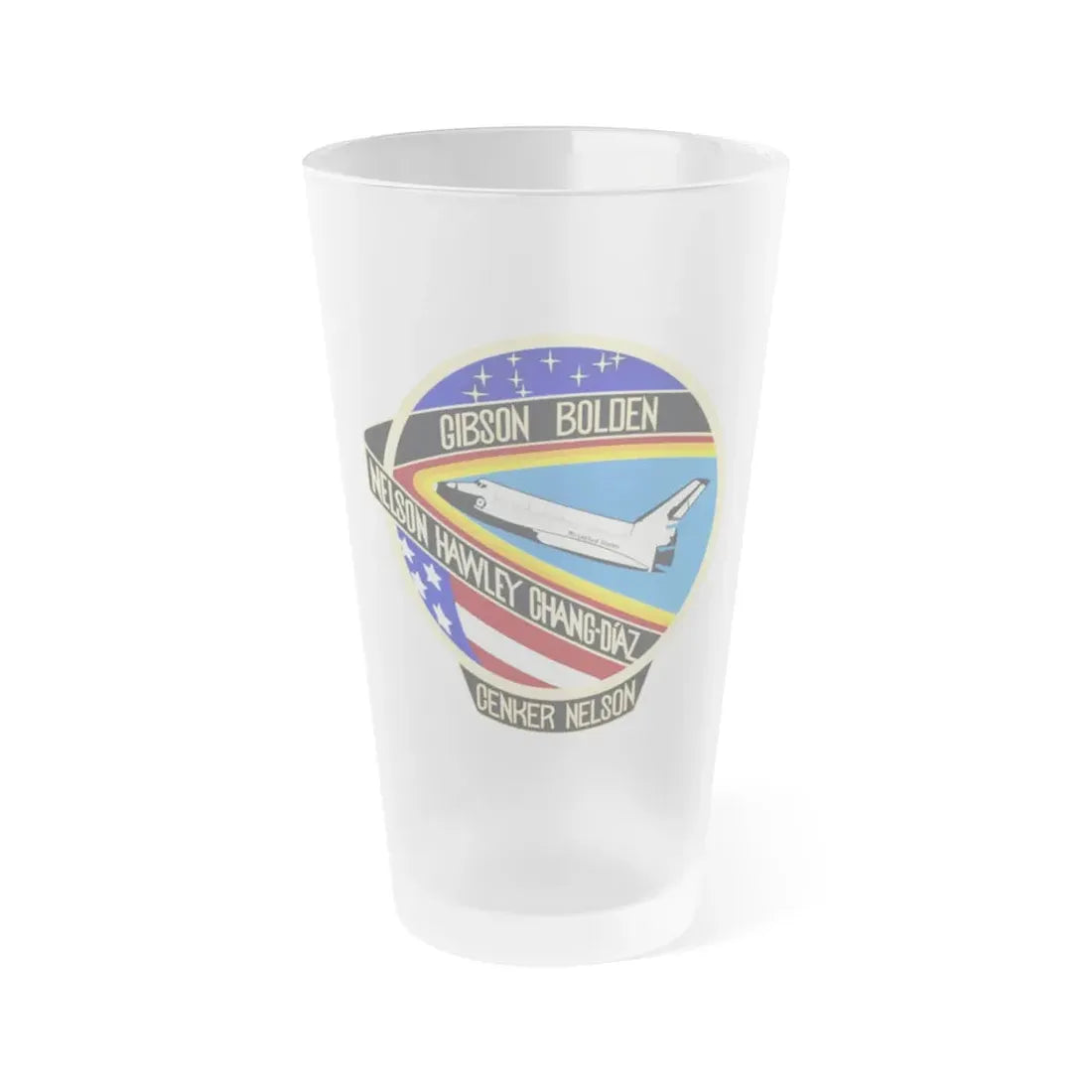 STS 61 c (NASA) Frosted Pint Glass 16oz Default Title - Go Mug Yourself