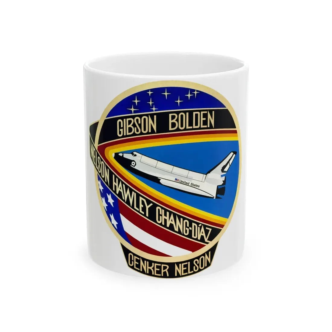 STS 61 c (NASA) White Coffee Mug 11oz - Go Mug Yourself