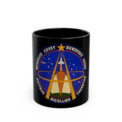 STS 61 (NASA) Black Coffee Mug-11oz-Go Mug Yourself