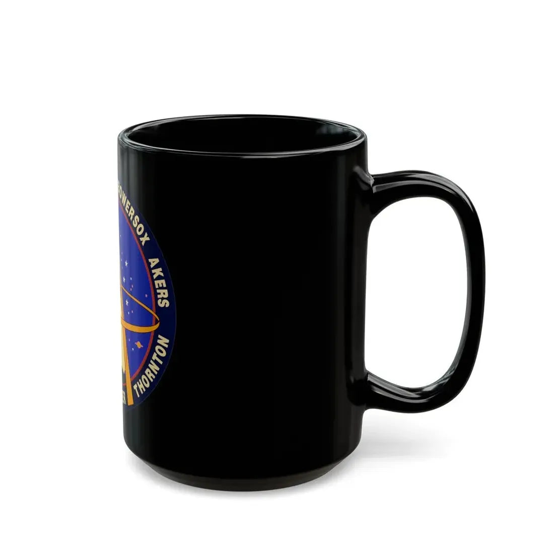 STS 61 (NASA) Black Coffee Mug - Go Mug Yourself