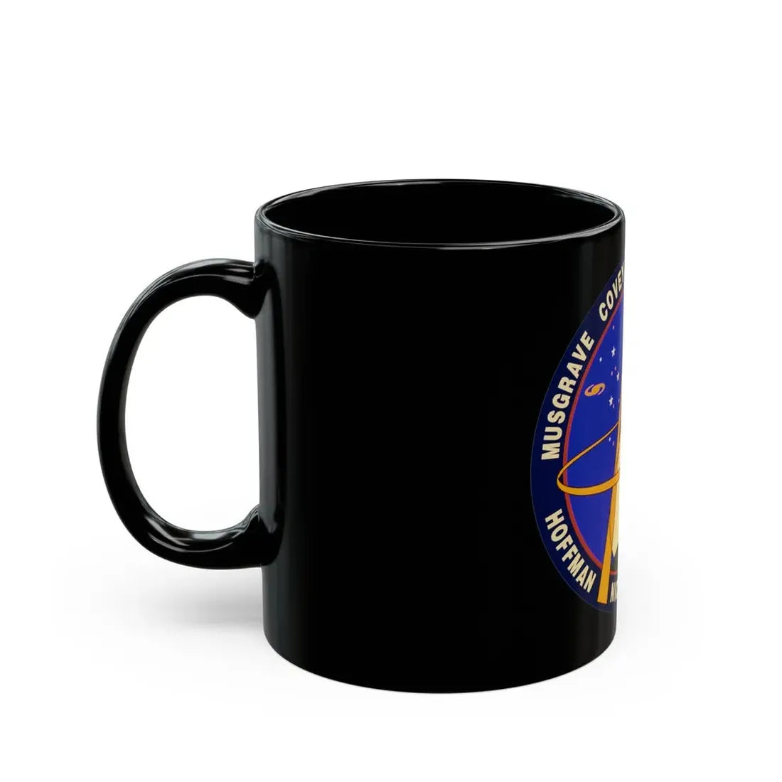 STS 61 (NASA) Black Coffee Mug - Go Mug Yourself