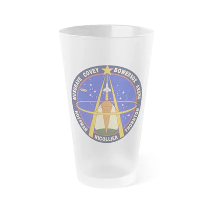 STS 61 (NASA) Frosted Pint Glass 16oz Default Title - Go Mug Yourself