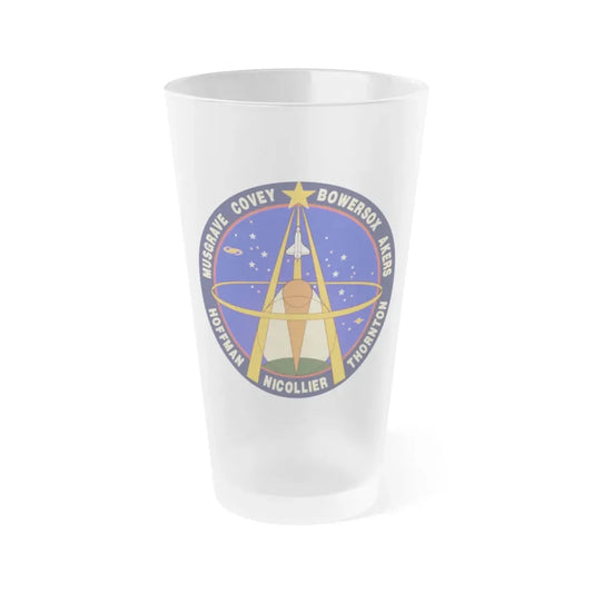 STS 61 (NASA) Frosted Pint Glass 16oz Default Title - Go Mug Yourself