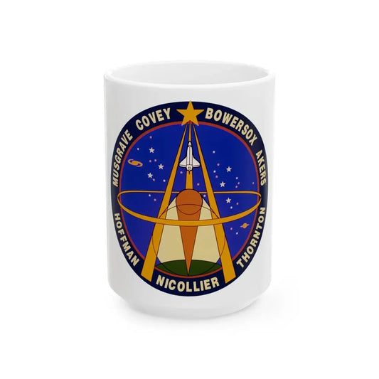 STS 61 (NASA) White Coffee Mug 15oz - Go Mug Yourself