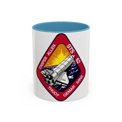 STS 62 (NASA) Accent Coffee Mug 11oz Light Blue - Go Mug Yourself