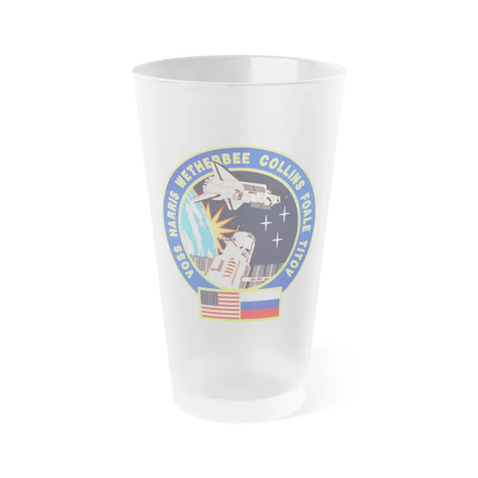 STS 63 (NASA) Frosted Pint Glass 16oz Default Title - Go Mug Yourself