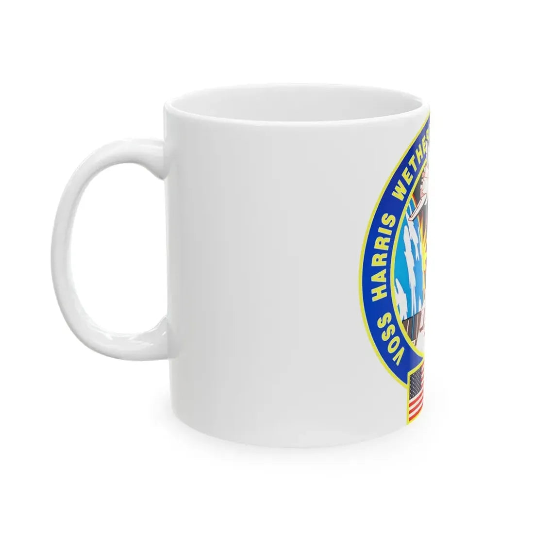 STS 63 (NASA) White Coffee Mug - Go Mug Yourself