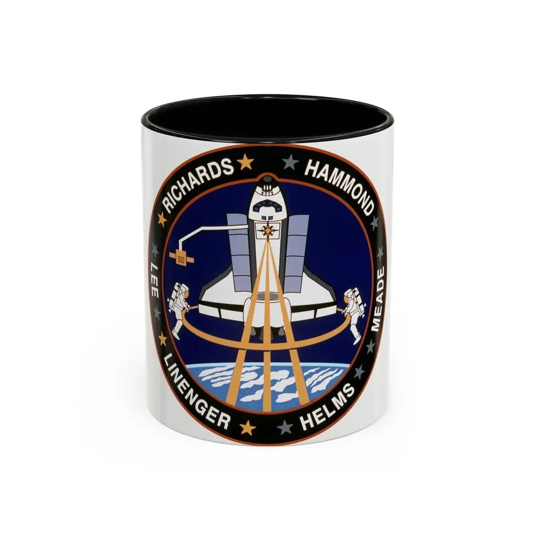 STS 64 (NASA) Accent Coffee Mug 11oz Black - Go Mug Yourself