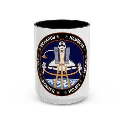 STS 64 (NASA) Accent Coffee Mug-15oz-Black-Go Mug Yourself