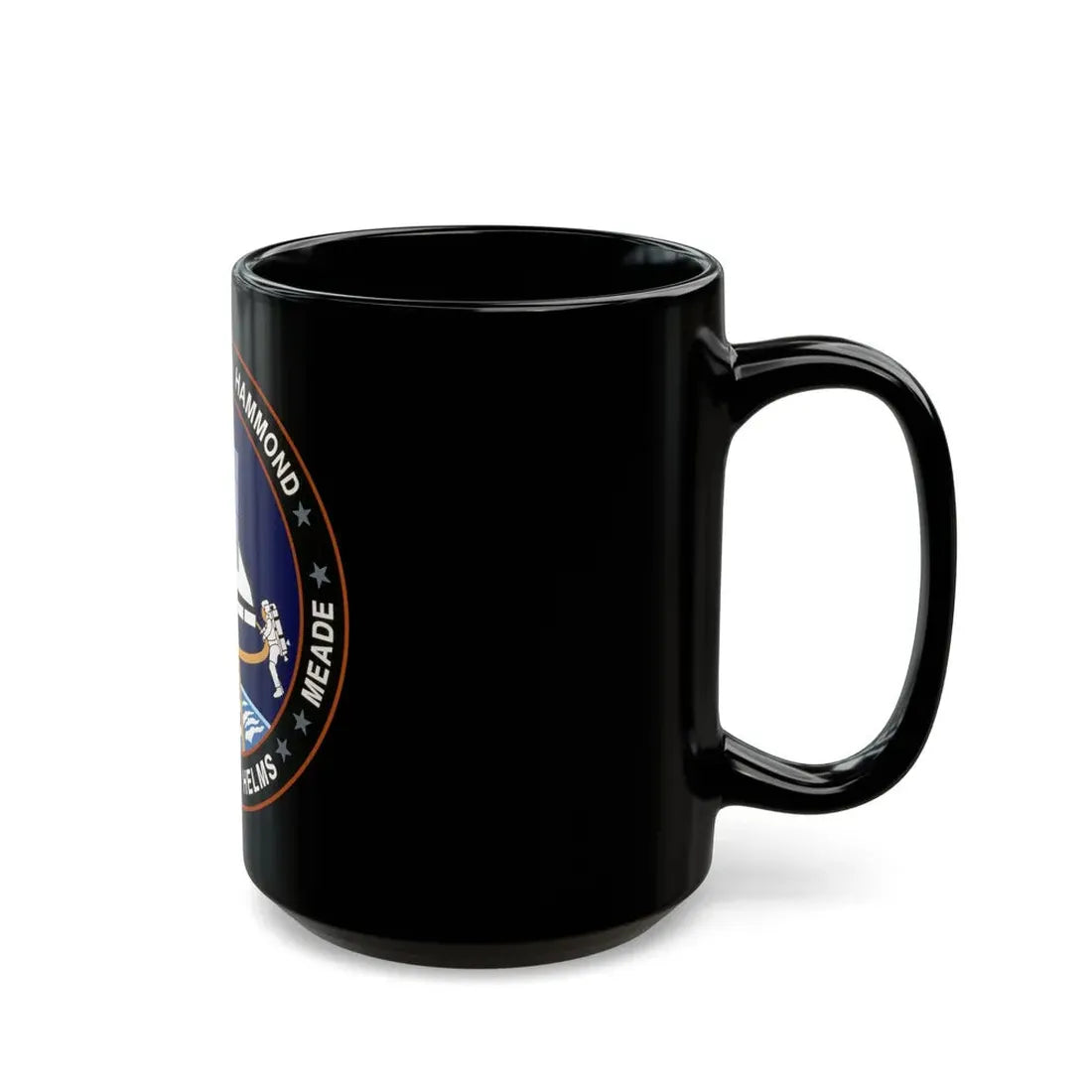 STS 64 (NASA) Black Coffee Mug - Go Mug Yourself