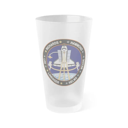 STS 64 (NASA) Frosted Pint Glass 16oz Default Title - Go Mug Yourself