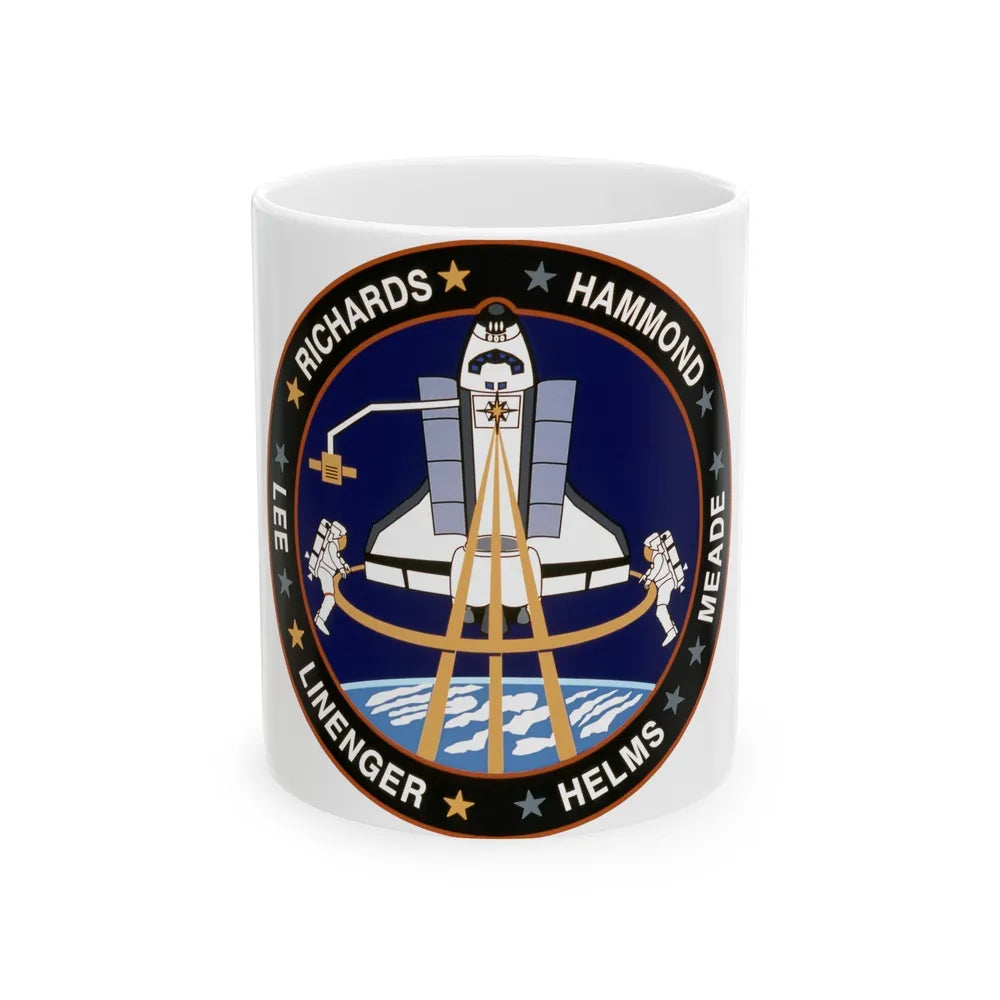 STS 64 (NASA) White Coffee Mug-11oz-Go Mug Yourself