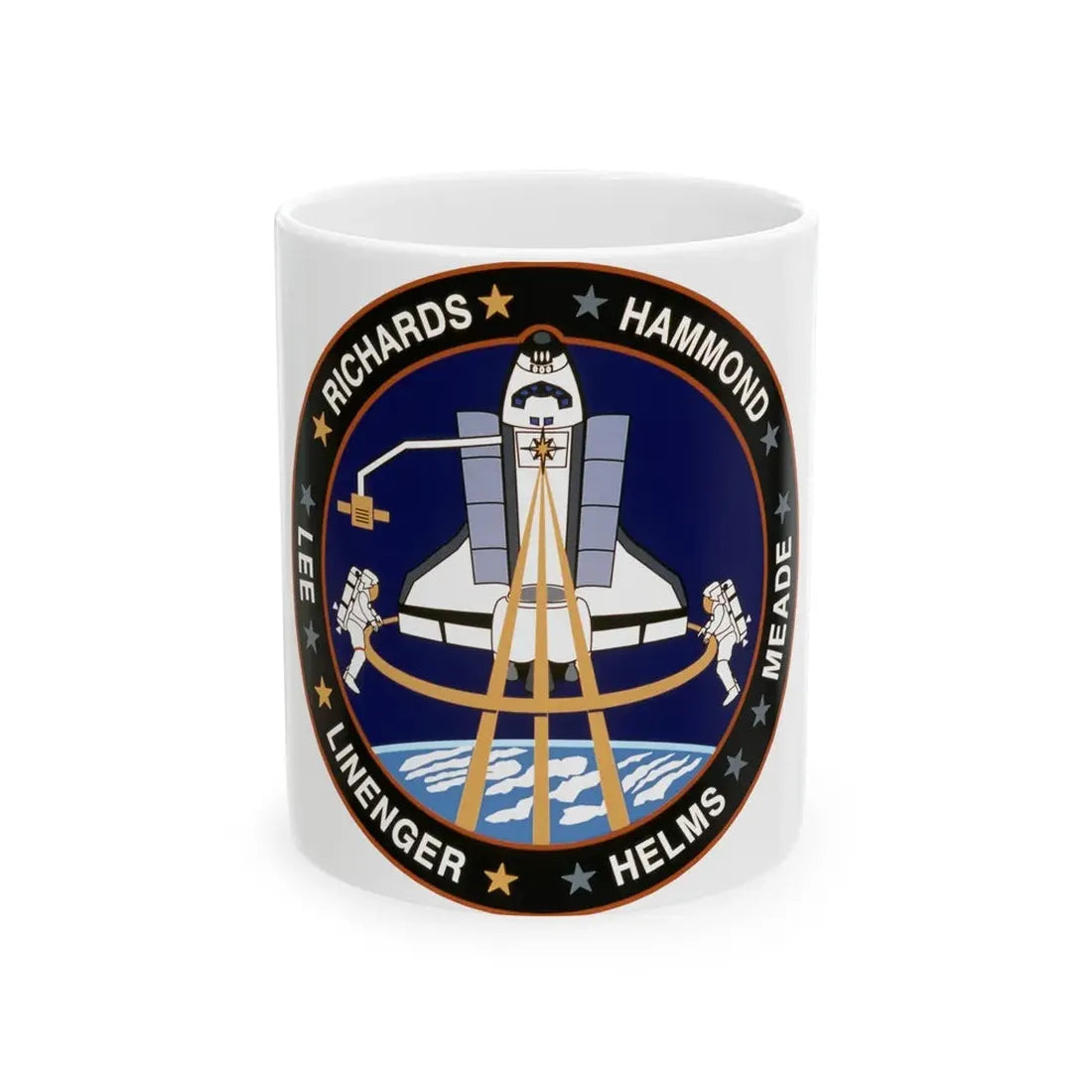 STS 64 (NASA) White Coffee Mug 11oz - Go Mug Yourself