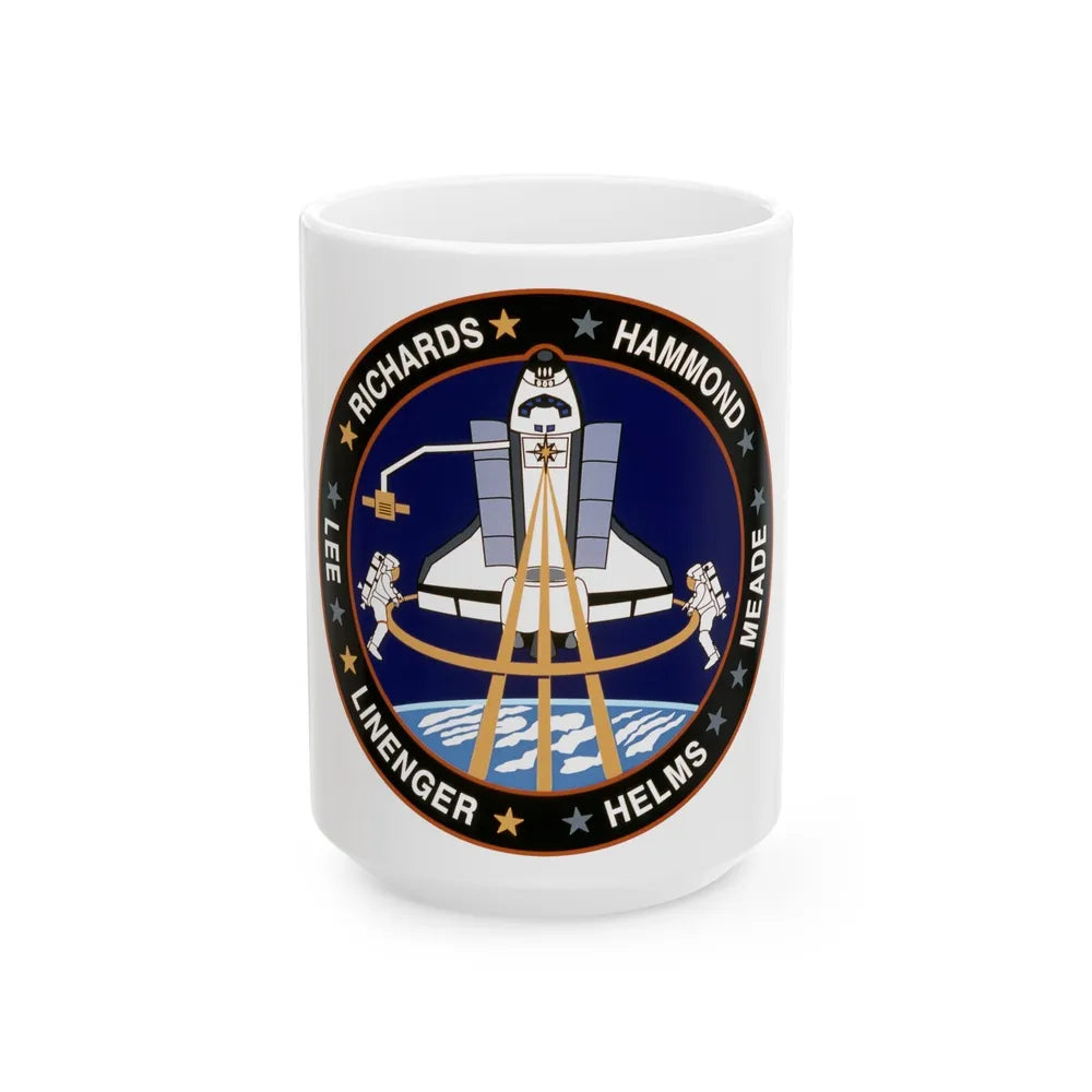 STS 64 (NASA) White Coffee Mug-15oz-Go Mug Yourself