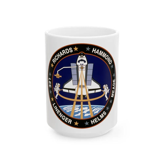 STS 64 (NASA) White Coffee Mug-15oz-Go Mug Yourself