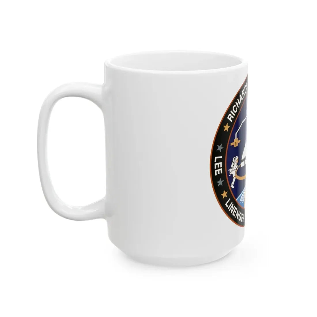 STS 64 (NASA) White Coffee Mug - Go Mug Yourself