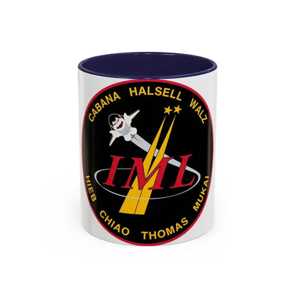 STS 65 (NASA) Accent Coffee Mug 11oz Navy - Go Mug Yourself