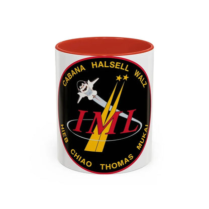 STS 65 (NASA) Accent Coffee Mug 11oz Red - Go Mug Yourself