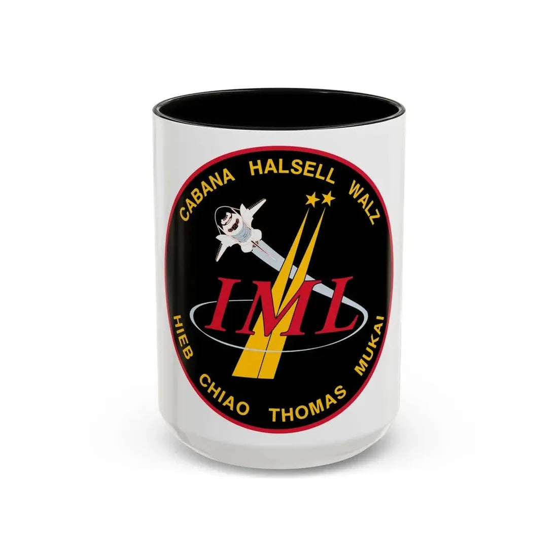 STS 65 (NASA) Accent Coffee Mug 15oz Black - Go Mug Yourself
