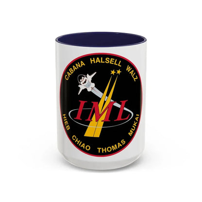 STS 65 (NASA) Accent Coffee Mug 15oz Navy - Go Mug Yourself