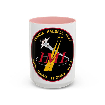 STS 65 (NASA) Accent Coffee Mug 15oz Pink - Go Mug Yourself