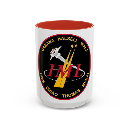 STS 65 (NASA) Accent Coffee Mug 15oz Red - Go Mug Yourself
