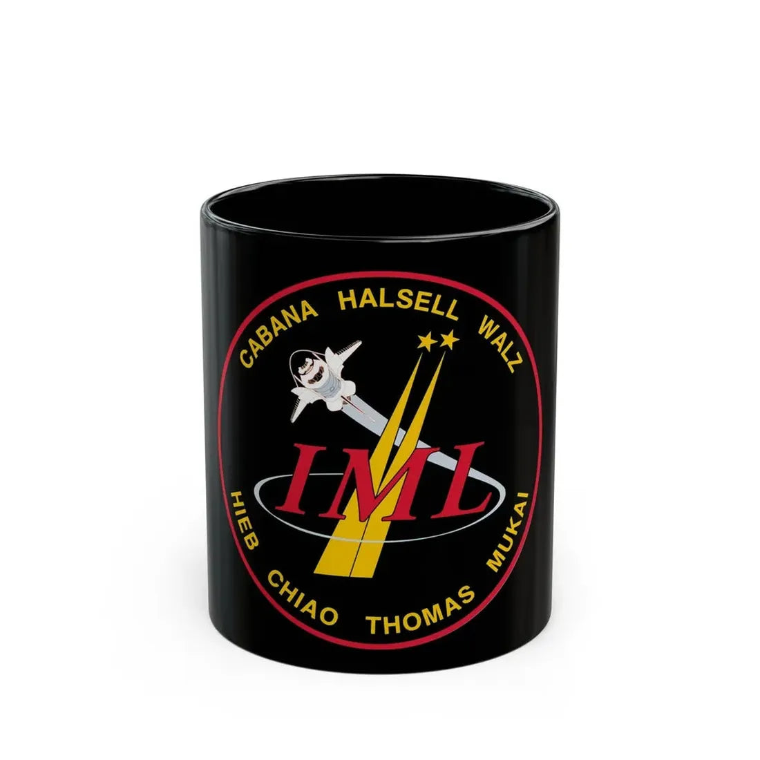 STS 65 (NASA) Black Coffee Mug 11oz - Go Mug Yourself