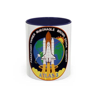 STS 66 (NASA) Accent Coffee Mug 11oz Navy - Go Mug Yourself