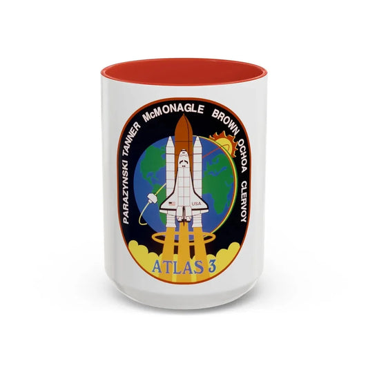 STS 66 (NASA) Accent Coffee Mug 15oz Red - Go Mug Yourself