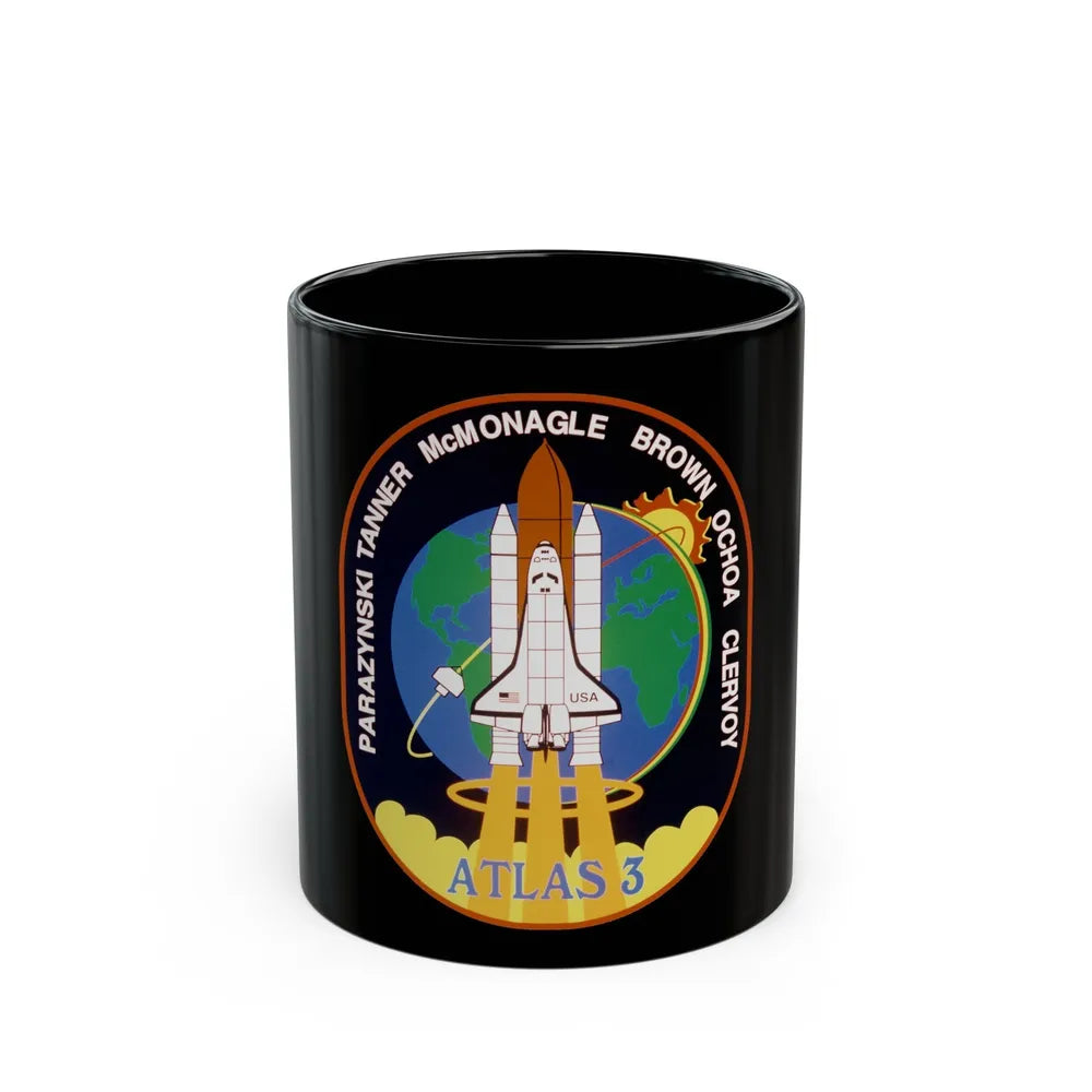 STS 66 (NASA) Black Coffee Mug-11oz-Go Mug Yourself