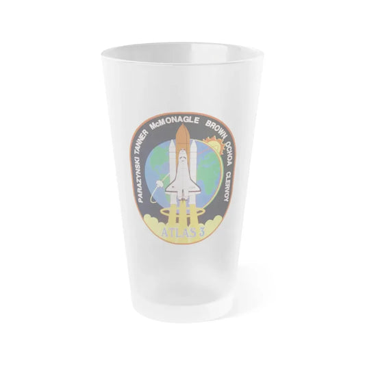 STS 66 (NASA) Frosted Pint Glass 16oz Default Title - Go Mug Yourself