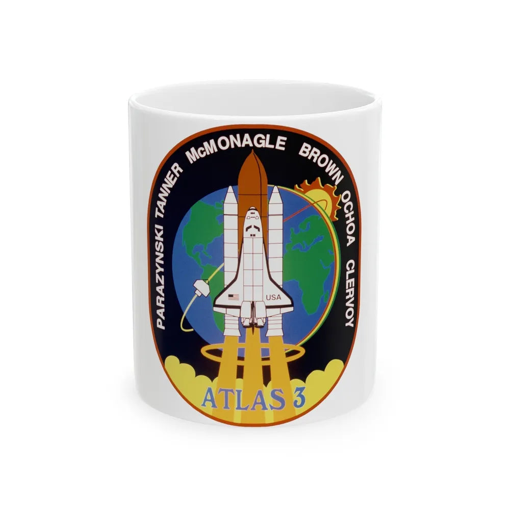 STS 66 (NASA) White Coffee Mug-11oz-Go Mug Yourself