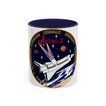 STS 67 (NASA) Accent Coffee Mug 11oz Navy - Go Mug Yourself