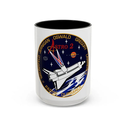 STS 67 (NASA) Accent Coffee Mug 15oz Black - Go Mug Yourself