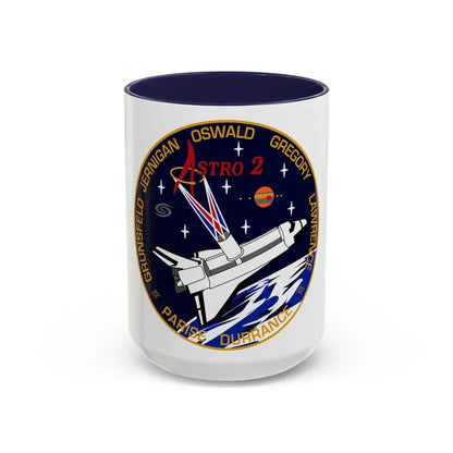 STS 67 (NASA) Accent Coffee Mug 15oz Navy - Go Mug Yourself