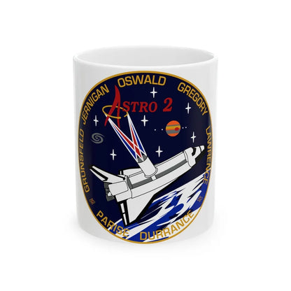 STS 67 (NASA) White Coffee Mug-11oz-Go Mug Yourself