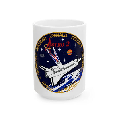 STS 67 (NASA) White Coffee Mug-15oz-Go Mug Yourself