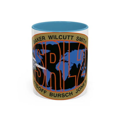 STS 68 (NASA) Accent Coffee Mug 11oz Light Blue - Go Mug Yourself