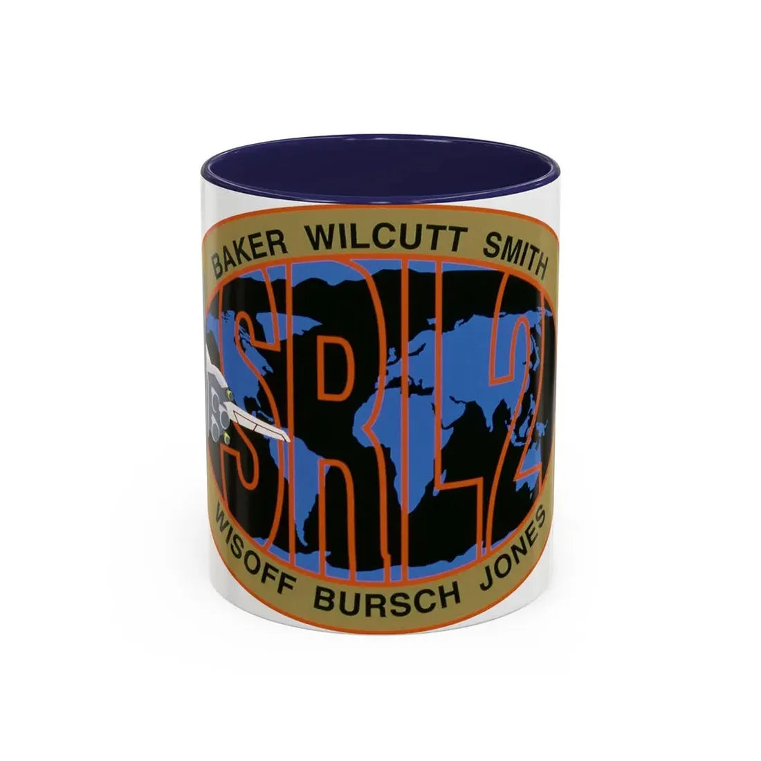 STS 68 (NASA) Accent Coffee Mug 11oz Navy - Go Mug Yourself