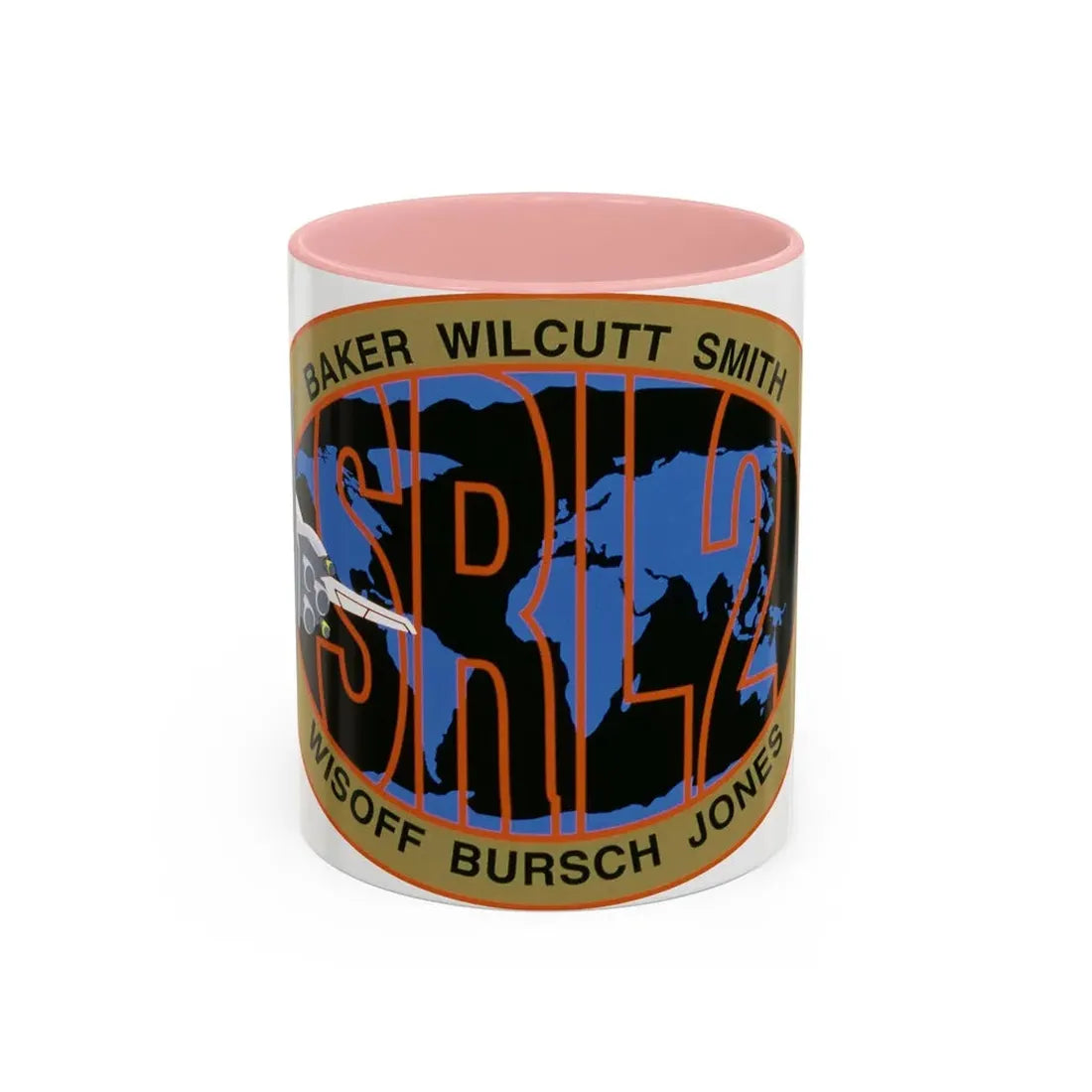 STS 68 (NASA) Accent Coffee Mug 11oz Pink - Go Mug Yourself