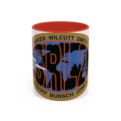 STS 68 (NASA) Accent Coffee Mug 11oz Red - Go Mug Yourself