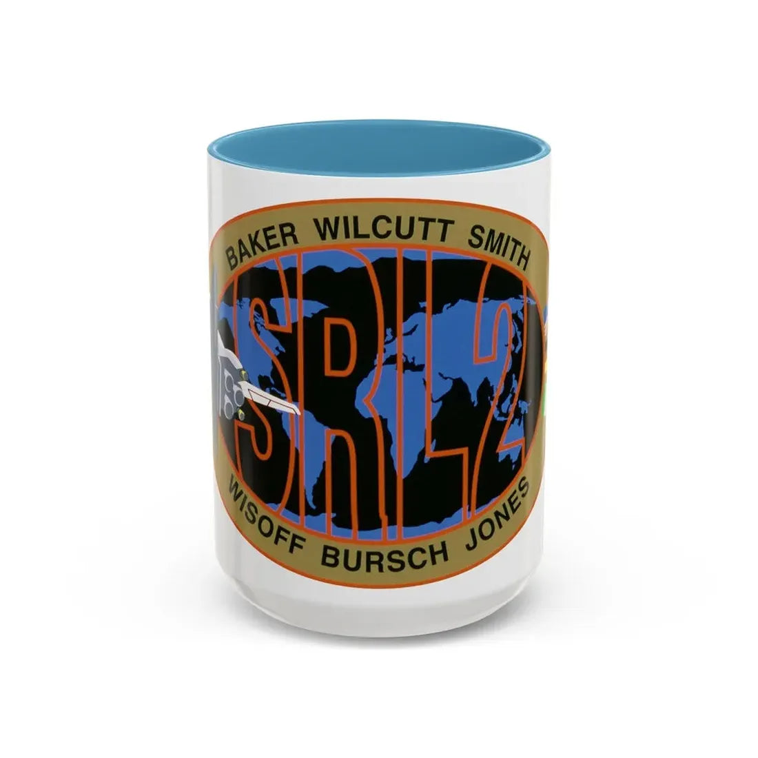 STS 68 (NASA) Accent Coffee Mug 15oz Light Blue - Go Mug Yourself