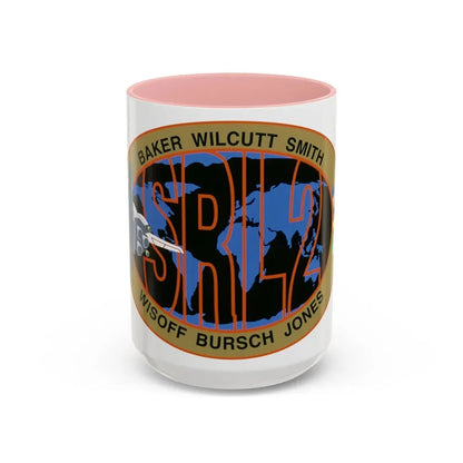 STS 68 (NASA) Accent Coffee Mug 15oz Pink - Go Mug Yourself