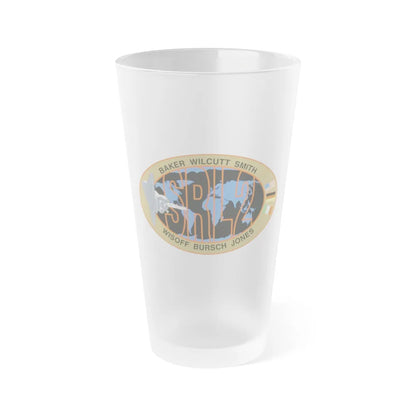 STS 68 (NASA) Frosted Pint Glass 16oz-Go Mug Yourself