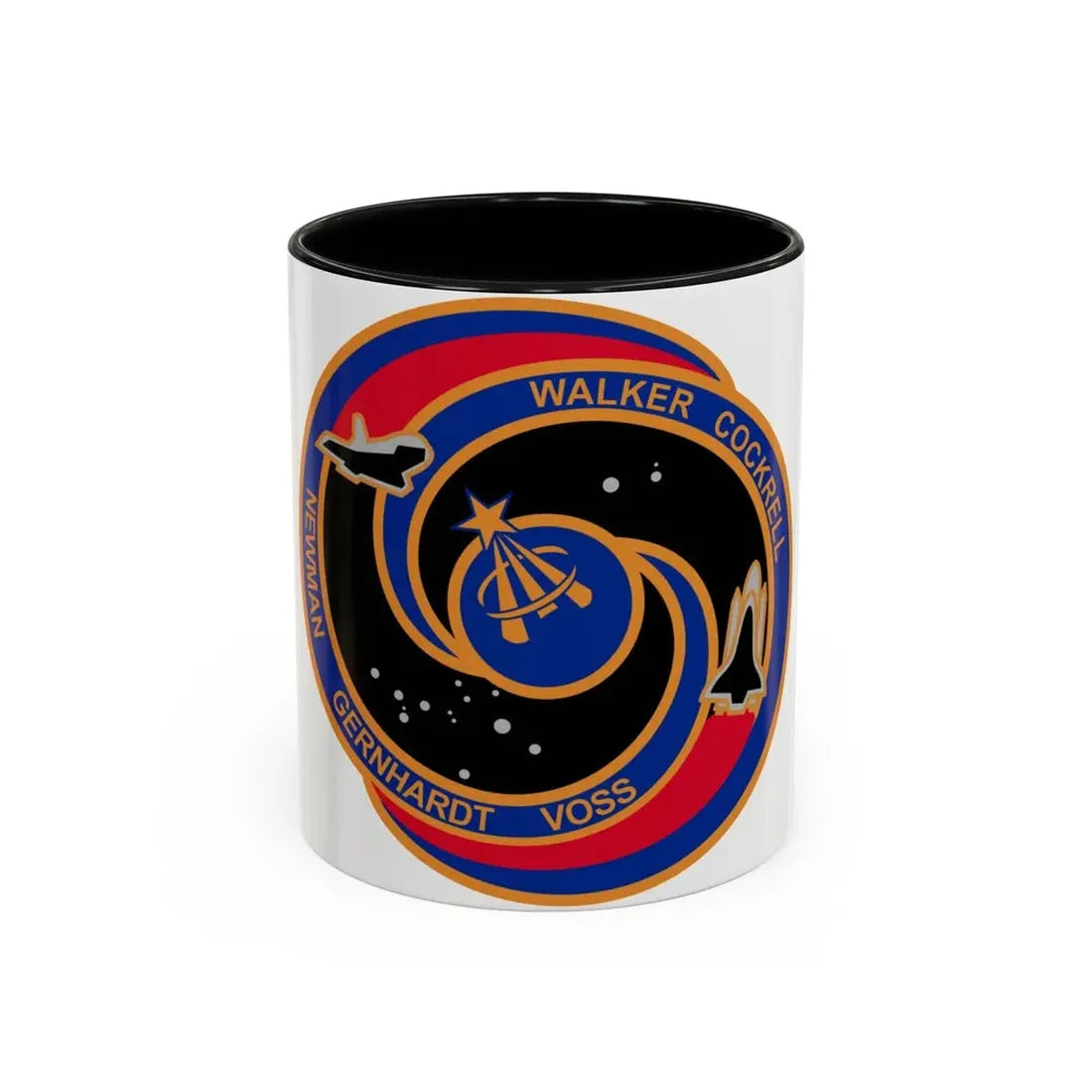 STS 69 (NASA) Accent Coffee Mug 11oz Black - Go Mug Yourself