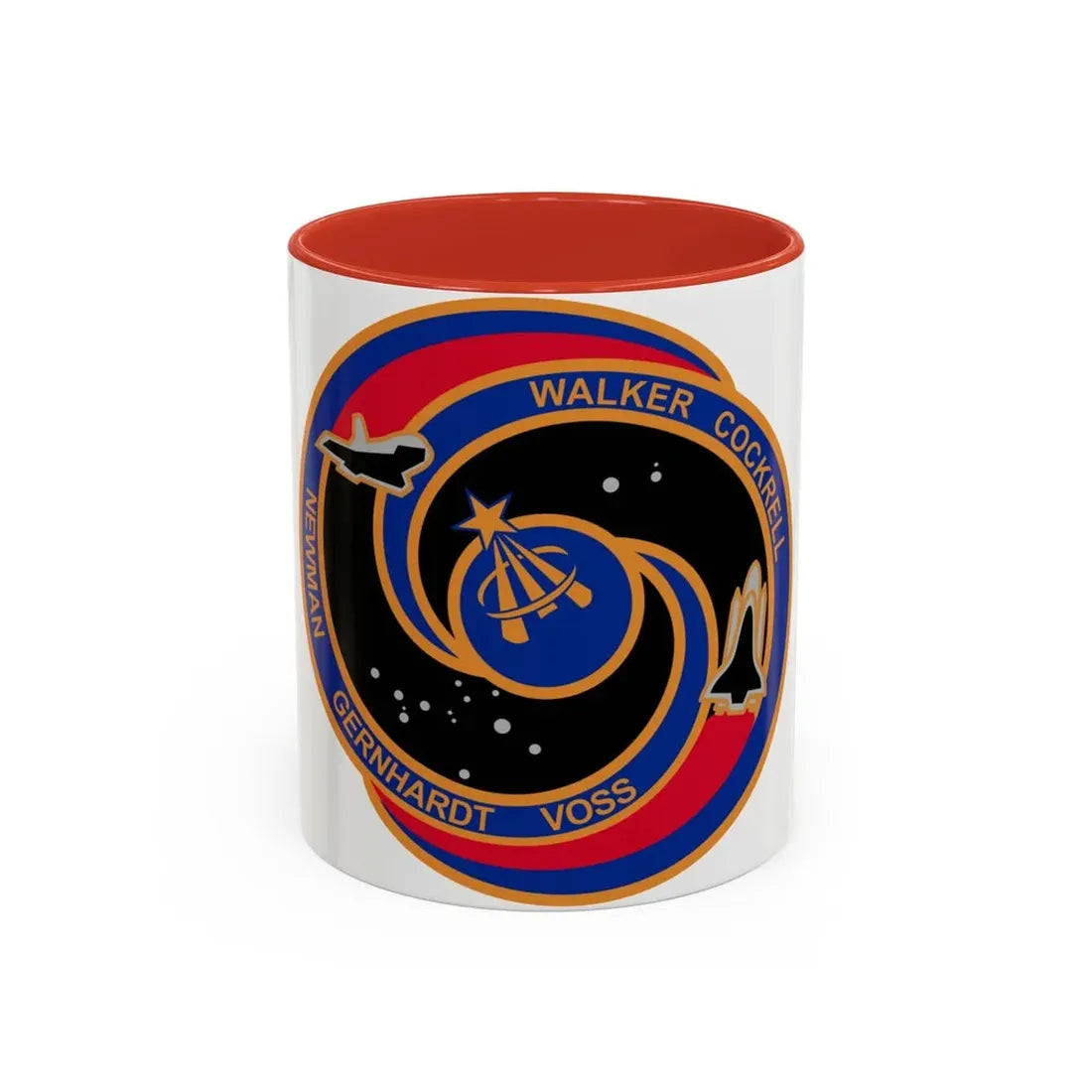 STS 69 (NASA) Accent Coffee Mug 11oz Red - Go Mug Yourself