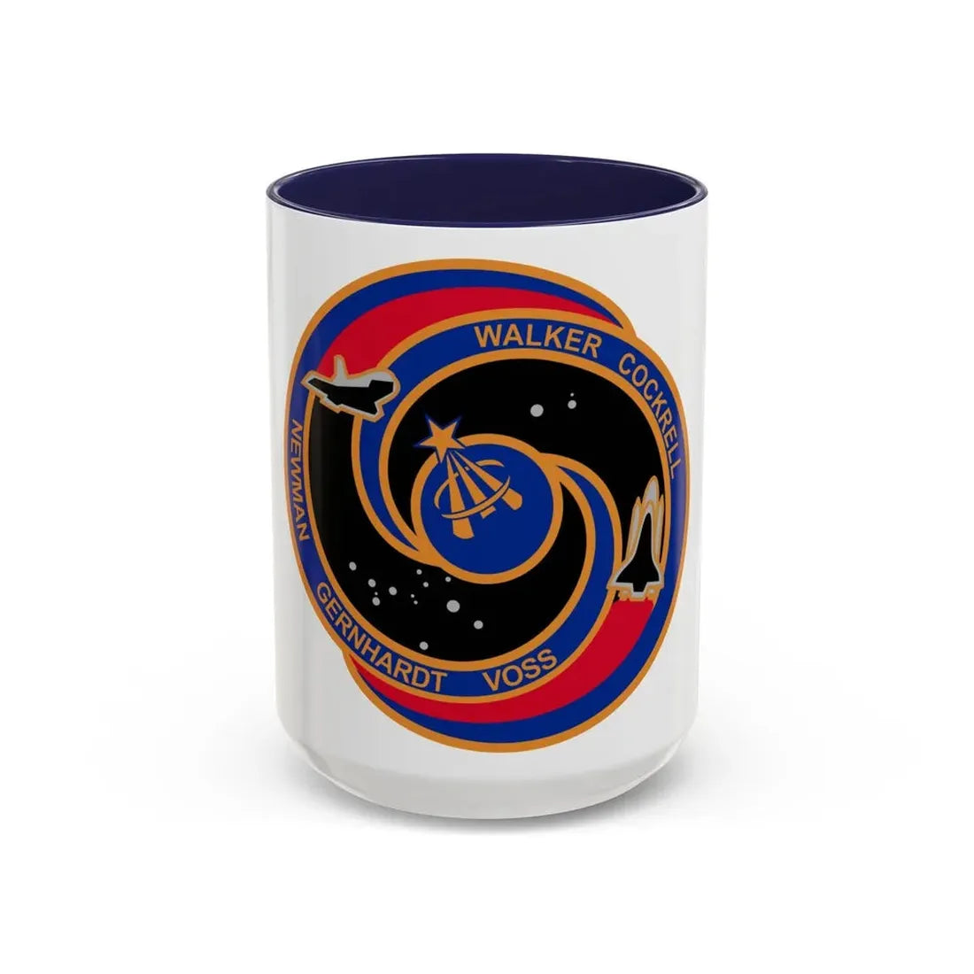 STS 69 (NASA) Accent Coffee Mug 15oz Navy - Go Mug Yourself