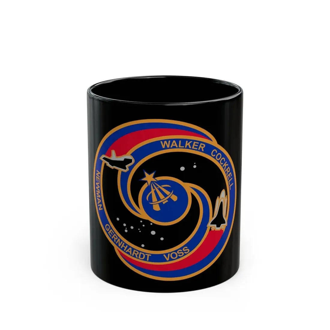 STS 69 (NASA) Black Coffee Mug 11oz - Go Mug Yourself