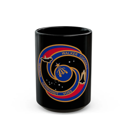 STS 69 (NASA) Black Coffee Mug-15oz-Go Mug Yourself