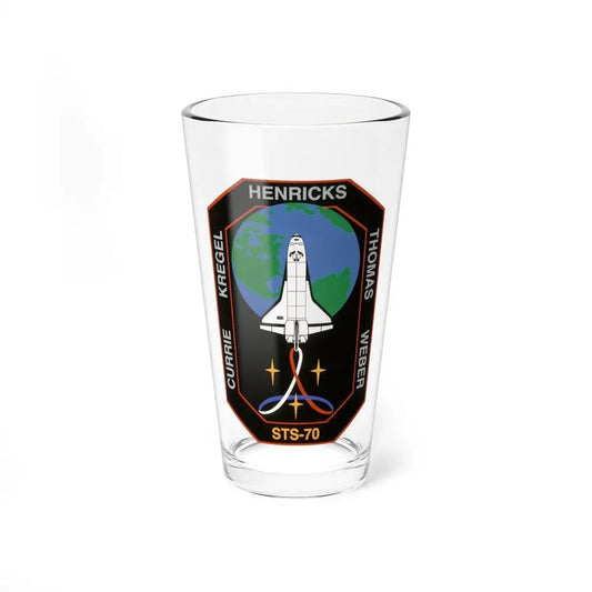 STS 70 (NASA) Pint Glass 16oz 16oz - Go Mug Yourself